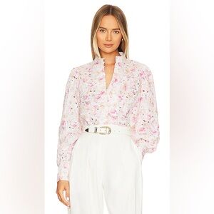 Bardot Revolve Hendry Floral Top in Vintage Floral, size US 8/ large
